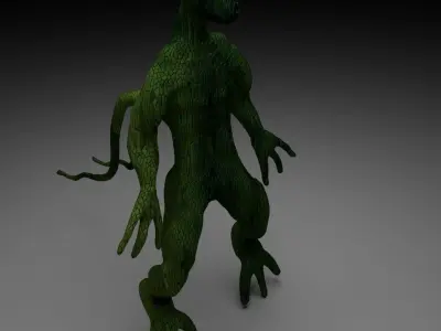 Alien Reptile 1 - Material c Free low-poly 3D model