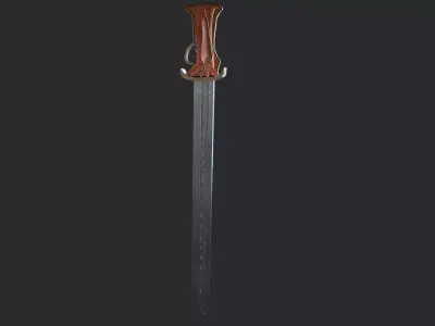 Weapon Sword 3d Model  Low-poly 3D model