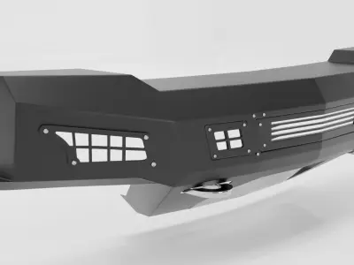 BUMPER CHEVROLET SILVERADO 2019 3D model