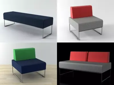 Seating system 02 Free 3D model