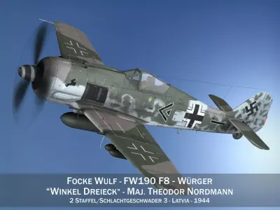 Focke Wulf - FW190 F8 - SG3 3D model