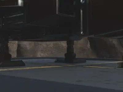 Scifi City Jet Free low-poly 3D model