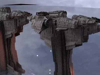 Science fiction landing pad 2 3D model