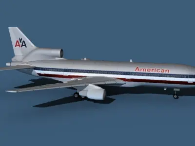 Lockheed L-1011-50 American Airlines 3D model