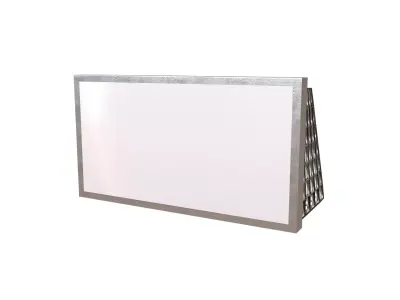 Advertising Display Mockup v2 001 Low-poly 3D model