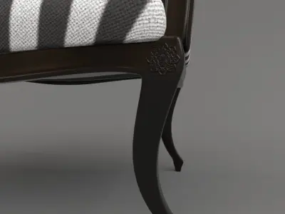 Queen Sofa Chair PBR multiple designs Free low-poly 3D model