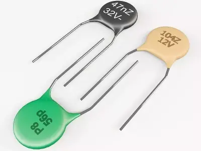 ceramic capacitor Low-poly 3D model