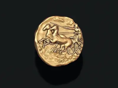 old coin 3D print model