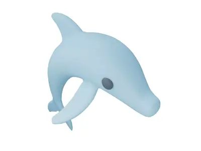 Dolphin Icon v1 002 Low-poly 3D model