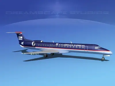 Embraer ERJ-145 US Air Express 3D model