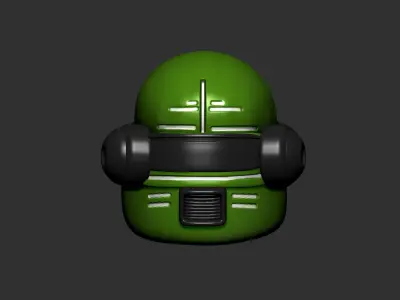 helmet high poly sculpt 3d printable ver 7 3D model 3D model 221