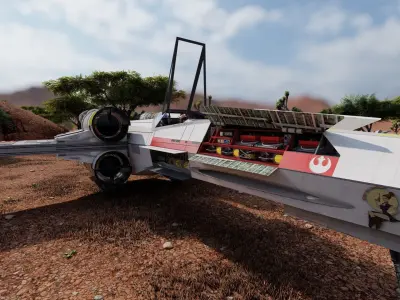 X-Wing extremely detailed model 3D model