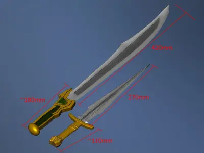 Loki Dagger and Sylvie Blade - Loki DisneyPlus Series 3D print model