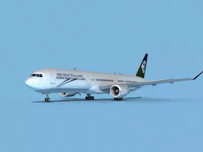 Boeing 767-400 Air New Zealand 3D model