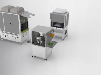 Combination of laminating machine 3D model