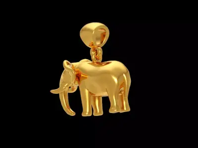 Elephant pendant free Free 3D print model