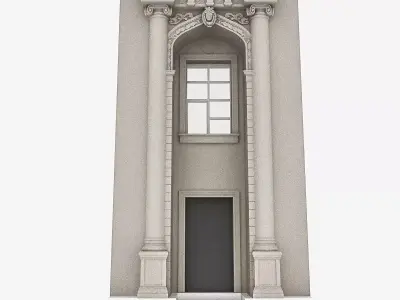Classic Building Door System 3D model