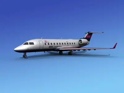 Canadair CRJ200 Ibex Airlines 3D model