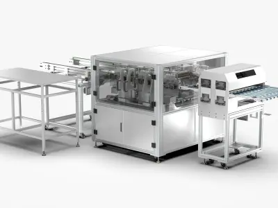 Automatic PCB Partition Cleaning Machine 3D model