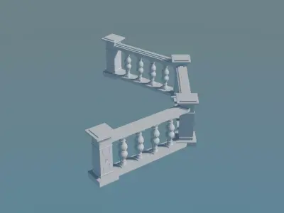 Classical Balustrade 3D print model