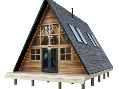 Forest houses 3D model