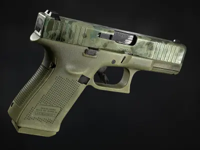Glock 19 Gen5 Low-poly 3D model