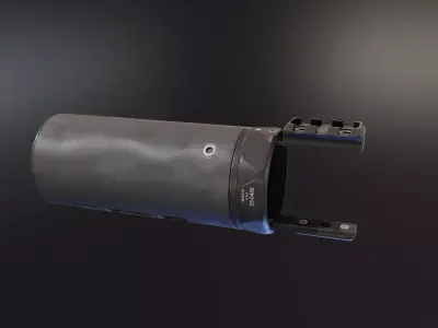 Suppressor Shield Low-poly 3D model