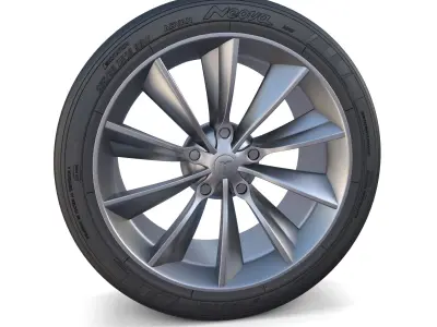Tesla Model X Wheel 3D model