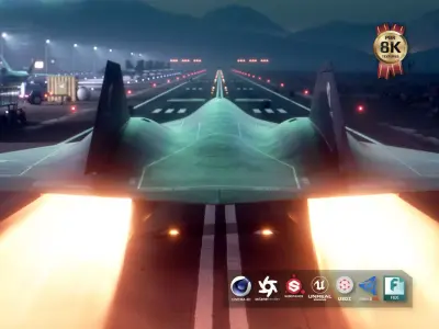 SR-72 Darkstar from Top Gun Maverick Low-poly 3D model