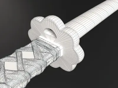 Shusui katana Free 3D model
