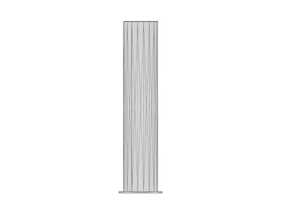 Black Stainless Steel Bollard 3D model
