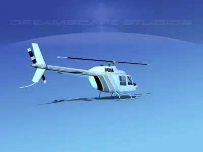 Bell 206 JetRanger V18 3D model