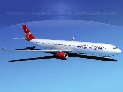 Airbus A330-300 Virgin Atlantic 3D model