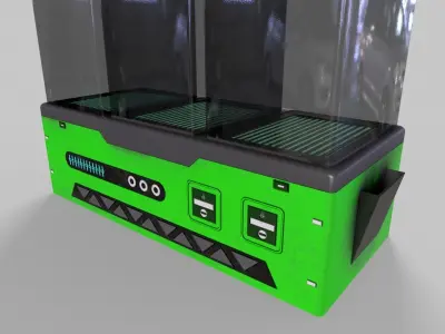 Sci-Fi Aquarium V1- 006 Low-poly 3D model