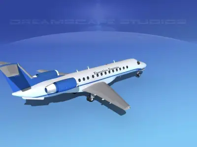 Embraer ERJ-135 Executive Express 3D model