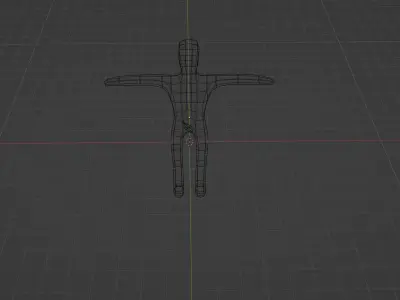 Naked human with a leaf Free 3D model