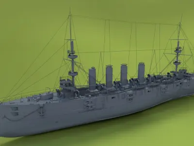 HMS Powerful Class 3D model