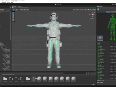 Casual Soldier 29 Low-poly 3D model