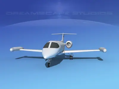 Gates Learjet 35 V07 3D model