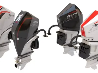 Outboard Motor 450HP 3D model