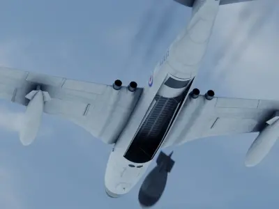 Vickers Valiant B1 bomber 3D model