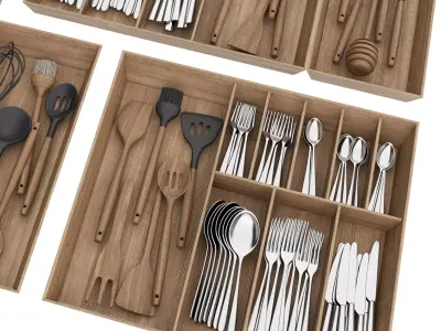 tableware Low-poly 3D model