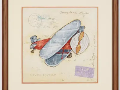 Art Frams 101- Vintage AirCraft 3D model