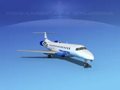 Embraer ERJ-140 Miami Express 3D model