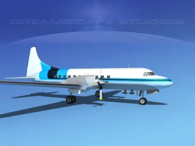 Convair CV-580 Corporate 1 3D model