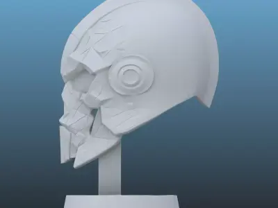 Cyber-Skull Bust PM-105 3D print model