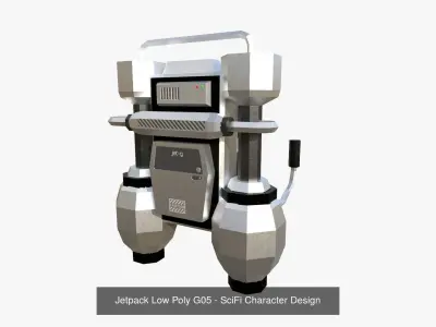 05 Jetpack Low Poly G Collection - SciFi Character Design purchase