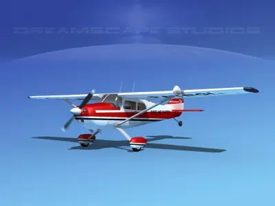 Cessna 170 Pipeline Patrol 3D model