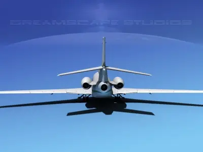 Dassault Falcon 7X V08 3D model