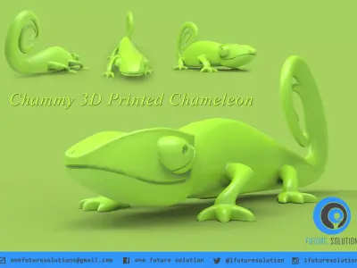 Chammy - Algix Chameleon Mascot 1st Concept Free 3D print model